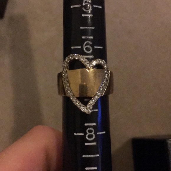 Gold plated heart ring - Picture 4 of 4